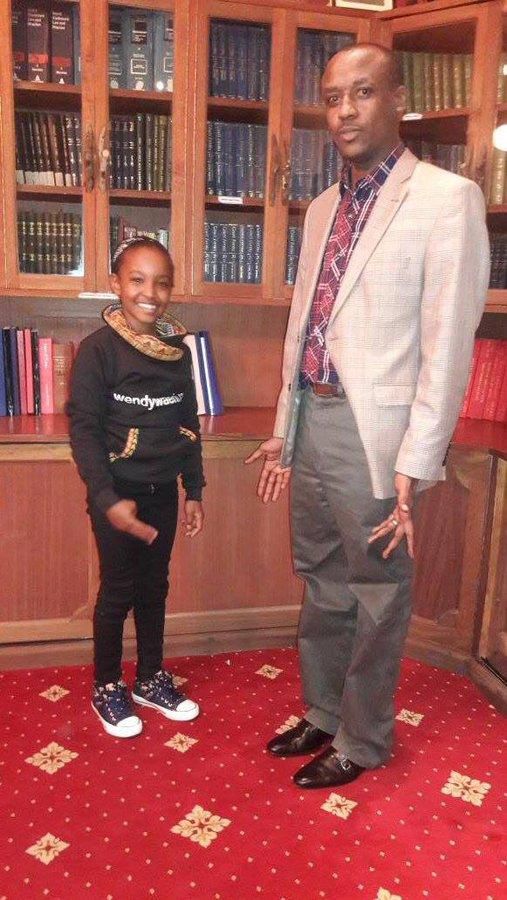 Senator Mutula Kilonzo with Wendy Waeni