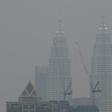 Malaysia's landmark Petronas Twin Towers are shrouded in haze in Kuala Lumpur as fires rage in Indonesia