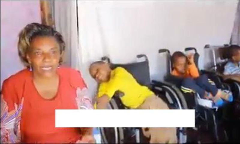 Kezziah Wambui with her Kids