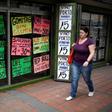 Ever changing prices at a Caracas store: inflation in Venezuela is expected to hit a staggering one million percent this year