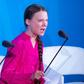 Youth climate activist Greta Thunberg speaks during the UN Climate Action Summit on September 23, 2019 at the United Nations Headquarters in New York City