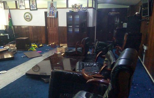 Teargas, chaos as goons attack Beatrice Elachi in Nairobi county assembly speaker's office