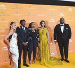 Yemi Alade with Beyonve at the Lion King movie premiere  in London