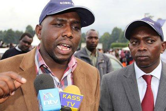 File image of Elgeyo Marakwet Senator Kipchumba Murkomen (L) and Kapseret MP Oscar Sudi
