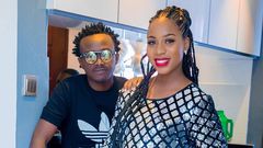 Bahati with his Wife Diana Marua