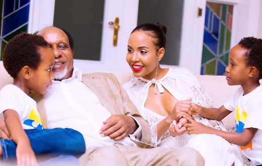 Reginald Mengi with his Wife Jacqueline Mengi
