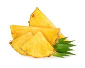 Pineapple slices isolated
