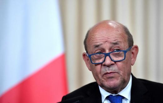 French Foreign Minister Jean-Yves Le Drian is the first top diplomat from France to visit Sudan in a decade