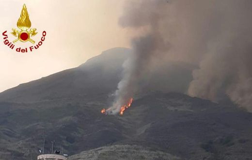 Italy's Stromboli volcano, one of few in the world with almost continuous activity, erupts on Wednesday
