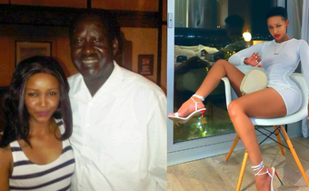 Huddah Monroe with Riala Odinga. (File Photo). I miss Raila- Huddah Monroe