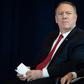 US Secretary of State Mike Pompeo (L), pictured here with Secretary of Commerce Wilbur Ross (R) on the sidelines of the UN General Assembly in New York, warns against doing business with Iran's Revolutionary Guard Corps