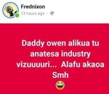 Daddy Owen’s reaction after being told that marriage killed his career