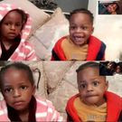 Diamond’s kids meet for the first time on video call