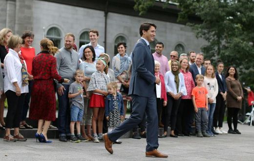 Liberal Party leader and Prime Minister Justin Trudeau kicks off his campaign for Canada's October 21 general elections