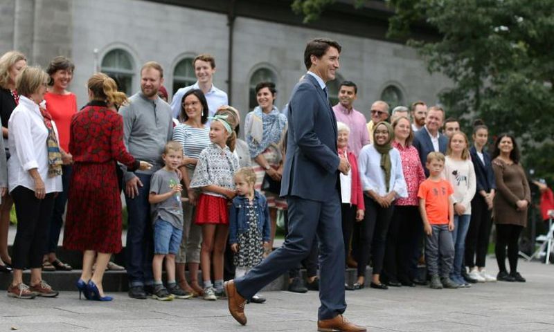 Liberal Party leader and Prime Minister Justin Trudeau kicks off his campaign for Canada's October 21 general elections
