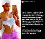 Huddah Monroe drooling over 18 year olds, after 2 months of no sex