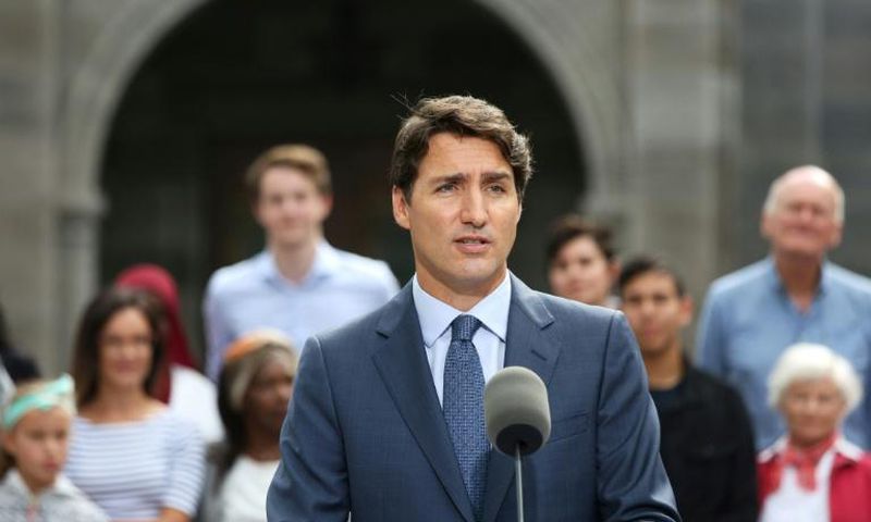 Canada's Prime Minister Justin Trudeau (pictured September 11, 2019) told reporters that Canadian officials were taking the security breach "very seriously" and had reached out to allies to reassure them