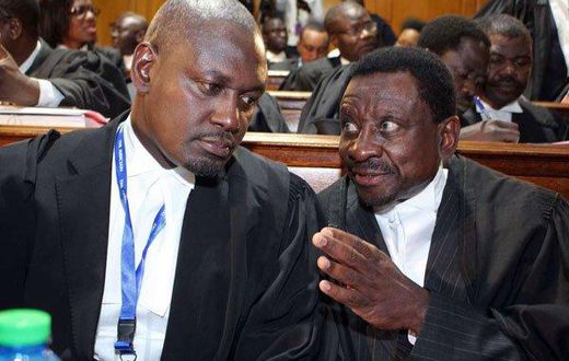File image of Otiende Amollo with James Orengo