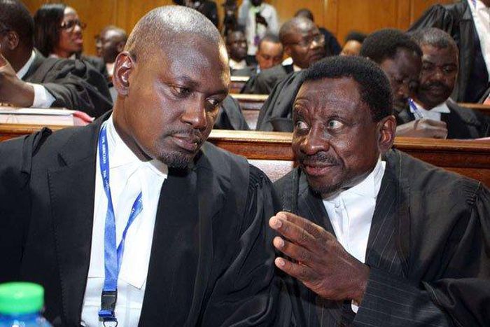 File image of Otiende Amollo with James Orengo