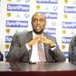File image of SportPesa Chief Executive Officer Ronald Karauri (left) flanked by Kirimi Kaberia