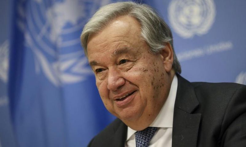 United Nations Secretary-General Antonio Guterres tells reporters that he does not plan to meet Venezuela's opposition leader