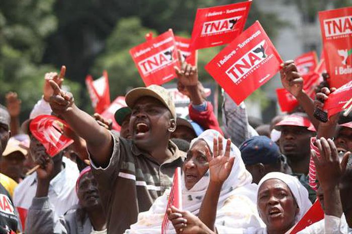 File image of supporters of the defunct The National Alliance party (Twitter)