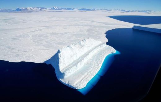 An iceberg in Antarctica's McMurdo Sound photographed by A NASA