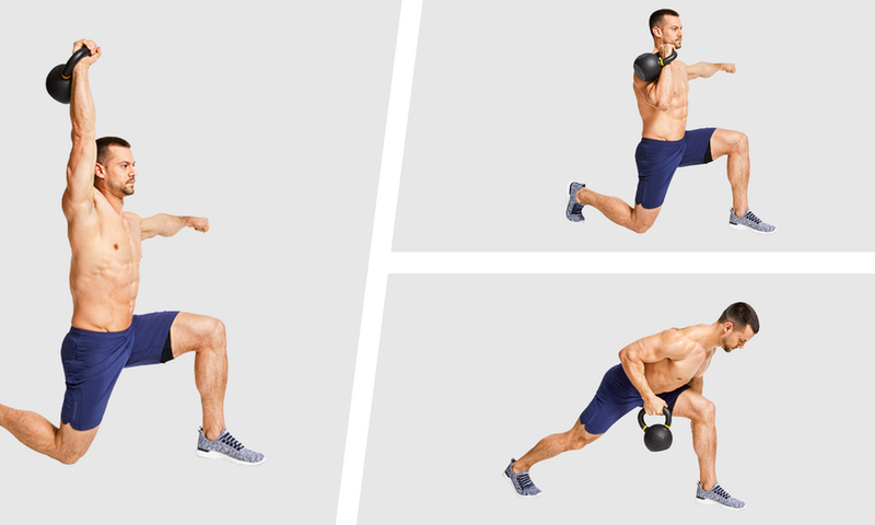 This Lawnmower Kettlebell Flow Cuts Through Fat