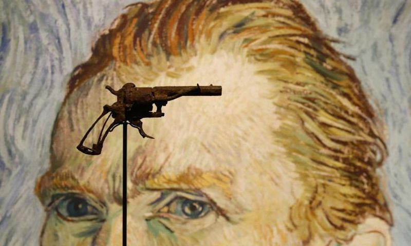 Fatal weapon: The revolver Vincent Van Gogh is believed to have shot himself with was found in a field by a farmer in 1965, 75 years after the painter's death