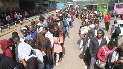 Kenyans queuing to register for Huduma Namba