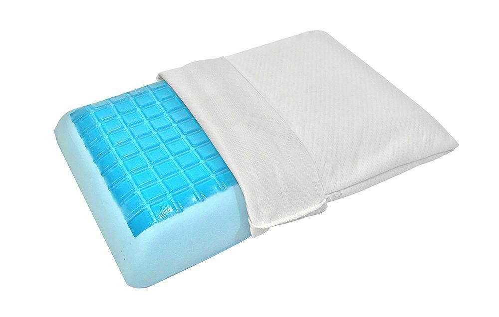Bluewave Bedding Ultra Slim Max Cool Gel Memory Foam Pillow