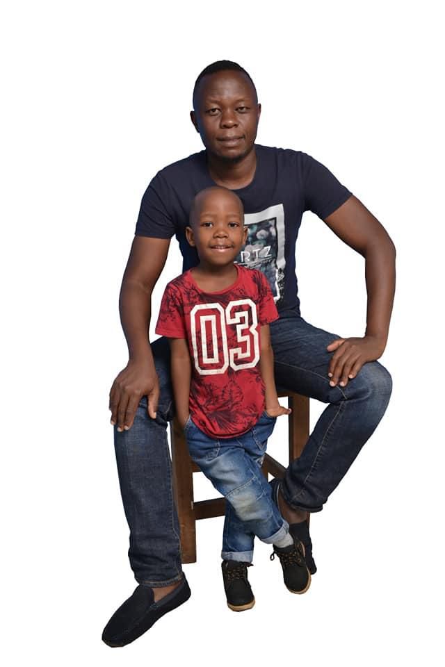 Jirongo Luyali  and his son Josh (Facebook)