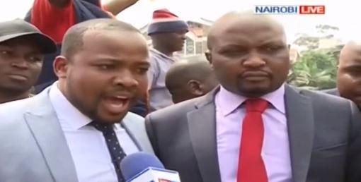 MPs Moses Kuria and Nixon Korir