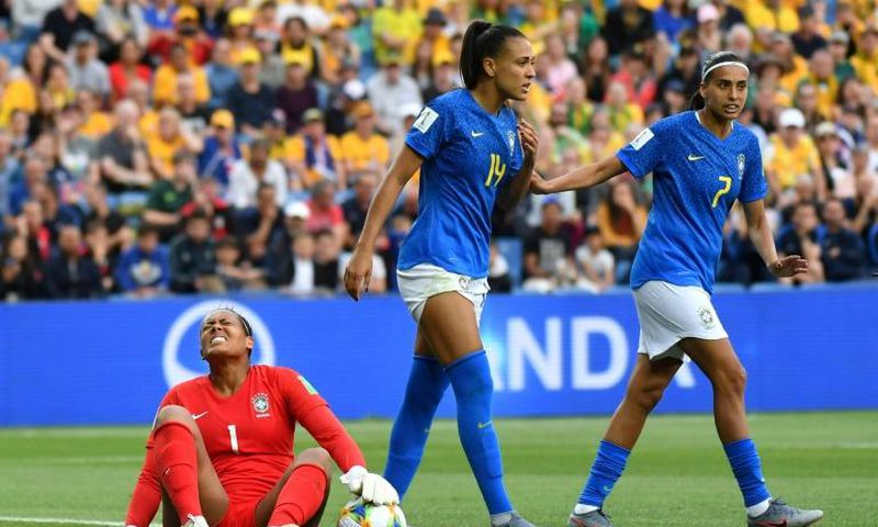 Goalkeeper Barbara and the Brazil defence crumbled in the second half