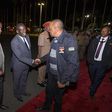 File image of President Uhuru Kenyatta at Jomo Kenyatta International Airport during a past foreign trip