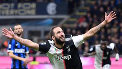 Juventus forward Gonzalo Higuain scored the winner against Inter Milan