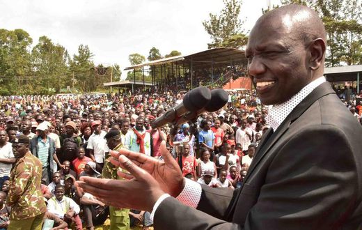 DP Ruto addressing the public in Vihiga County on Friday