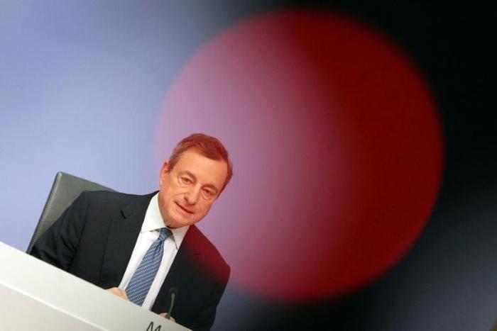 The European Central Bank chief, in a December 13 2018 image, has said eurozone fiscal rules should be revisited