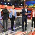 Austrian party leaders -- (from left to right) Peter Pilz of JETZT, Pamela Rendi-Wagner of the Social Democratic Party (SPOe), Austrian People's party (OeVP) head Sebastian Kurz , Beate Meinl-Reisinger of NEOS party, Werner Kogler of Greens party and F...