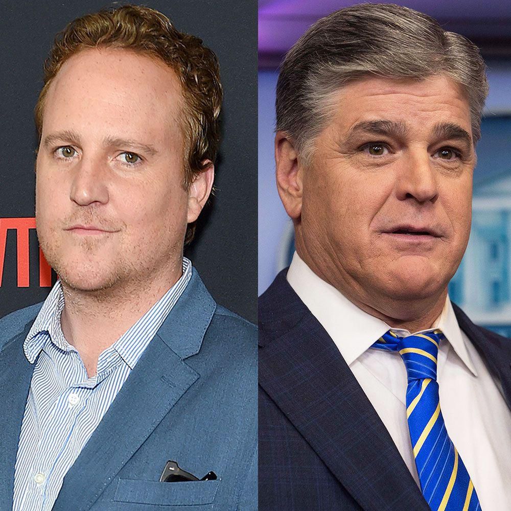 Actor Patch Darragh (left) played talk show host Sean Hannity (right).