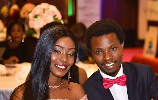 Henry Desagu and his Girlfriend Jackie Mbugua. The two are expecting Baby number one