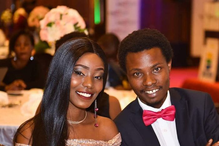 Henry Desagu and his Girlfriend Jackie Mbugua. The two are expecting Baby number one