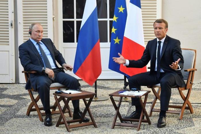 The leaders met at Macron's summer holiday retreat -- a medieval fort on an island in the Mediterranean