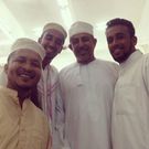 Vice Cahirperson of the TNAP, Yassir Noor (front) in the company of Suleiman Shabahl who contested for the Mombasa gubernatorial seat and lost in 2017