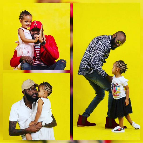 Shaffie Weru with his Daughter Nia.