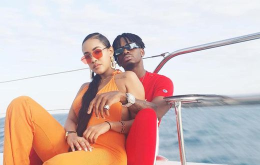 Diamond Platnumz with Tanasha Donna