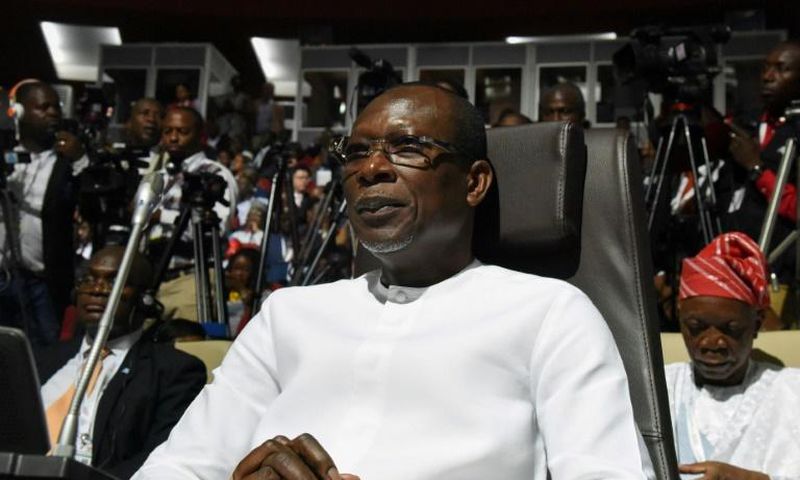 Benin's president has announced a national "dialogue" with opposition parties; President Patrice Talon is pictured July 7, 2019