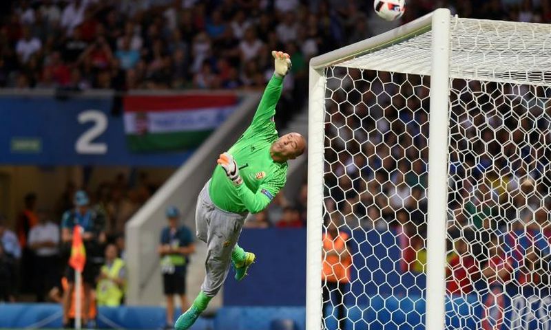 Gabor Kiraly's stop from a Kevin de Bruyne free-kick was voted the save of Euro 2016