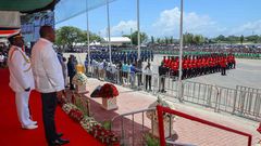 Soldiers force Mombasa residents seeking to attend Mashujaa Day fete to swim in sewerage