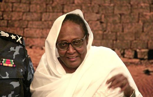 Sudan's new Foreign Minister Asma Mohamed Abdalla, the country's first ever female foreign minister , is pictured after taking the oath at the presidential palace in the capital Khartoum